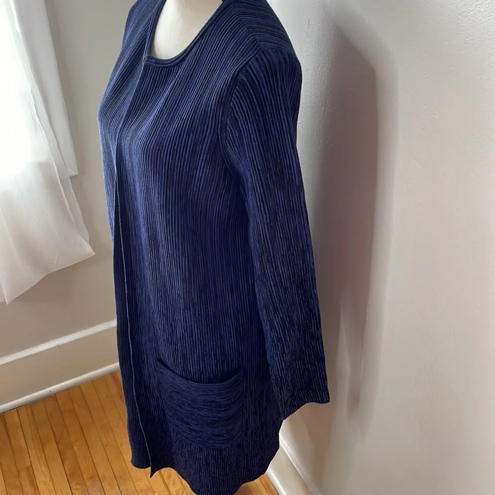 Hugo Boss Ribbed Long Cardigan Jacket - Picture 2 of 10